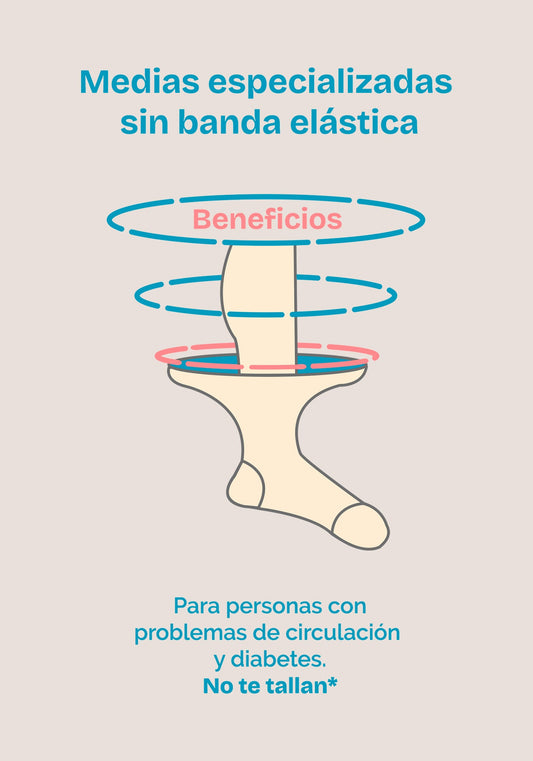 Media Beneficios Semi Acolchada Dama-1